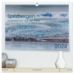 Spitzbergen - Impressionen aus der Arktis (hochwertiger Premium Wandkalender 2024 DIN A2 quer), Kunstdruck in Hochglanz - Oliver Schwenn, Dr.