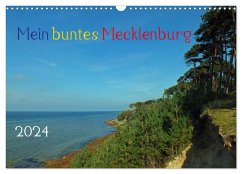 Mein buntes Mecklenburg (Wandkalender 2024 DIN A3 quer), CALVENDO Monatskalender