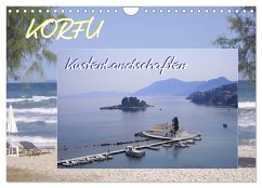 Korfu, Küstenlandschaften (Wandkalender 2024 DIN A4 quer), CALVENDO Monatskalender - Lavende, Elinor