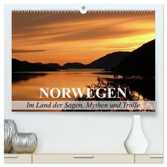 Norwegen - Im Land der Sagen, Mythen und Trolle (hochwertiger Premium Wandkalender 2024 DIN A2 quer), Kunstdruck in Hochglanz