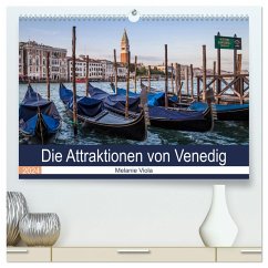 Die Attraktionen von Venedig (hochwertiger Premium Wandkalender 2024 DIN A2 quer), Kunstdruck in Hochglanz - Viola, Melanie