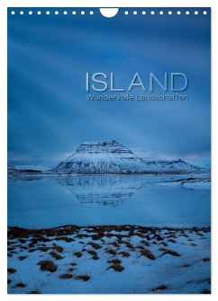 Island - Wundervolle Landschaften (Wandkalender 2024 DIN A4 hoch), CALVENDO Monatskalender