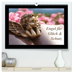 Engel für Glück & Schutz (hochwertiger Premium Wandkalender 2024 DIN A2 quer), Kunstdruck in Hochglanz