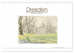 Dresden - Malerische Ansichten (Wandkalender 2024 DIN A3 quer), CALVENDO Monatskalender - Netkal, Atelier