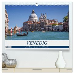 VENEDIG Eine Tour auf dem Canal Grande (hochwertiger Premium Wandkalender 2024 DIN A2 quer), Kunstdruck in Hochglanz - Viola, Melanie