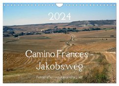 Camino Frances - Jakobsweg (Wandkalender 2024 DIN A4 quer), CALVENDO Monatskalender