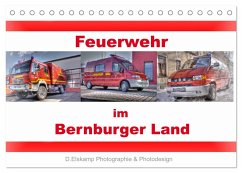 Feuerwehr im Bernburger Land (Tischkalender 2024 DIN A5 quer), CALVENDO Monatskalender - Elskamp, Danny