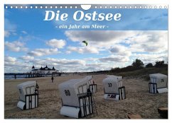 Die Ostsee - Ein Jahr am Meer (Wandkalender 2024 DIN A4 quer), CALVENDO Monatskalender