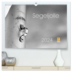 Segeljolle (hochwertiger Premium Wandkalender 2024 DIN A2 quer), Kunstdruck in Hochglanz
