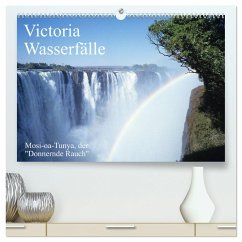 Victoria Wasserfälle, Mosi-oa-Tunya der "Donnernde Rauch" (hochwertiger Premium Wandkalender 2024 DIN A2 quer), Kunstdruck in Hochglanz