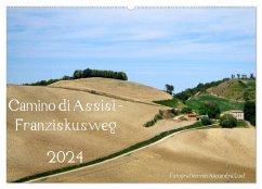 Camino di Assisi - Franziskusweg (Wandkalender 2024 DIN A2 quer), CALVENDO Monatskalender