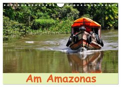 Am Amazonas (Wandkalender 2024 DIN A4 quer), CALVENDO Monatskalender - Lindner, Ulrike