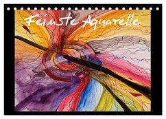 Feinste Aquarelle (Tischkalender 2024 DIN A5 quer), CALVENDO Monatskalender