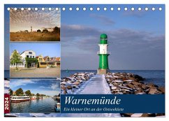 Urlaub in Warnemünde (Tischkalender 2024 DIN A5 quer), CALVENDO Monatskalender