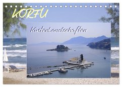 Korfu, Küstenlandschaften (Tischkalender 2024 DIN A5 quer), CALVENDO Monatskalender - Lavende, Elinor