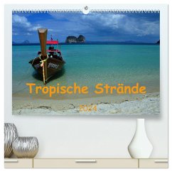 Tropische Strände (hochwertiger Premium Wandkalender 2024 DIN A2 quer), Kunstdruck in Hochglanz