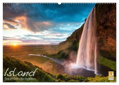 ISLAND - Traumlandschaften (Wandkalender 2024 DIN A2 quer), CALVENDO Monatskalender