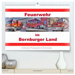 Feuerwehr im Bernburger Land (hochwertiger Premium Wandkalender 2024 DIN A2 quer), Kunstdruck in Hochglanz - Elskamp, Danny