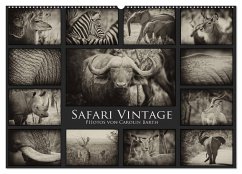 Safari Vintage (Wandkalender 2024 DIN A2 quer), CALVENDO Monatskalender