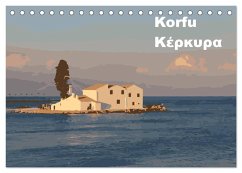 Korfu - Kerkira (Tischkalender 2024 DIN A5 quer), CALVENDO Monatskalender