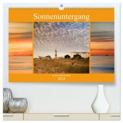 Sonnenuntergang an der Ostsee (hochwertiger Premium Wandkalender 2024 DIN A2 quer), Kunstdruck in Hochglanz