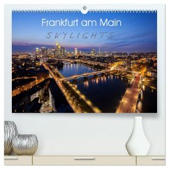 Frankfurt am Main Skylights (hochwertiger Premium Wandkalender 2024 DIN A2 quer), Kunstdruck in Hochglanz - Pavlowsky Photography, Markus