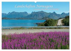 Landschaften Norwegens zwischen Polarkreis und Nordkap (Wandkalender 2024 DIN A2 quer), CALVENDO Monatskalender