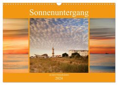 Sonnenuntergang an der Ostsee (Wandkalender 2024 DIN A3 quer), CALVENDO Monatskalender