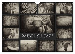 Safari Vintage (Wandkalender 2024 DIN A4 quer), CALVENDO Monatskalender