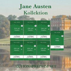 Jane Austen Kollektion Softcover (Bücher + 7 MP3 Audio-CDs) - Lesemethode von Ilya Frank - Zweisprachige Ausgabe Englisch-Deutsch - Austen, Jane