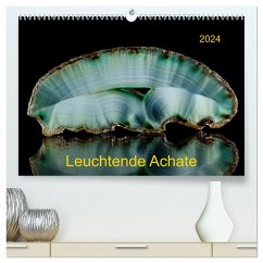 Leuchtende Achate (hochwertiger Premium Wandkalender 2024 DIN A2 quer), Kunstdruck in Hochglanz - Reif, Wolfgang