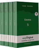 Emma - Teile 5-8 (Buch + 4 MP3 Audio-CDs) - Lesemethode von Ilya Frank - Zweisprachige Ausgabe Englisch-Deutsch