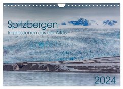 Spitzbergen - Impressionen aus der Arktis (Wandkalender 2024 DIN A4 quer), CALVENDO Monatskalender - Oliver Schwenn, Dr.