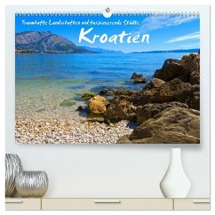 Kroatien - Traumhafte Landschaften und faszinierende Städte (hochwertiger Premium Wandkalender 2024 DIN A2 quer), Kunstdruck in Hochglanz - LianeM