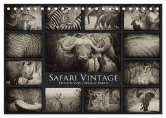 Safari Vintage (Tischkalender 2024 DIN A5 quer), CALVENDO Monatskalender