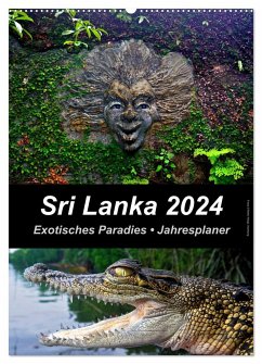 Sri Lanka 2024 - Exotisches Paradies - Jahresplaner (Wandkalender 2024 DIN A2 hoch), CALVENDO Monatskalender