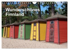 Wunderschönes Finnland (Wandkalender 2024 DIN A4 quer), CALVENDO Monatskalender - Thoschlag, Anke