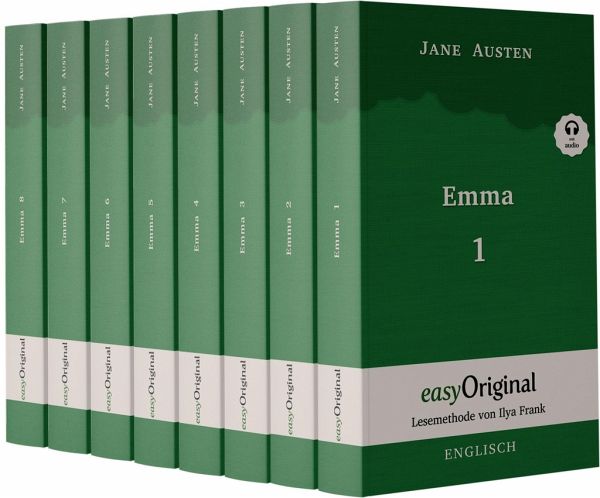 Emma - Teile 1-8 (Buch + 8 MP3 Audio-CDs) - Lesemethode von Ilya Frank - Zweisprachige Ausgabe Englisch-Deutsch Emma - Teile 1-8 (Buch + 8 MP3 Audio-CDs) - Lesemethode von Ilya Frank - Zweisprachige Ausgabe Englisch-Deutsch