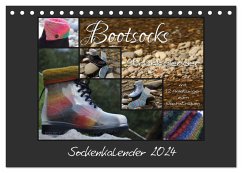Sockenkalender Bootsocks 2024 (Tischkalender 2024 DIN A5 quer), CALVENDO Monatskalender - und Viola Borer, myohrengarn.ch, Denise