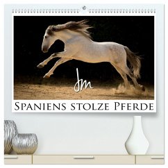 Spaniens stolze Pferde (hochwertiger Premium Wandkalender 2024 DIN A2 quer), Kunstdruck in Hochglanz - Moll, Julia