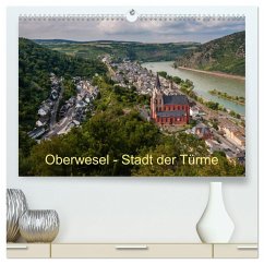 Oberwesel - Stadt der Türme (hochwertiger Premium Wandkalender 2024 DIN A2 quer), Kunstdruck in Hochglanz