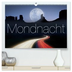 Mondnacht (hochwertiger Premium Wandkalender 2024 DIN A2 quer), Kunstdruck in Hochglanz