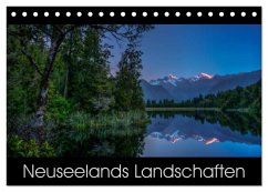 Neuseelands Landschaften (Tischkalender 2024 DIN A5 quer), CALVENDO Monatskalender