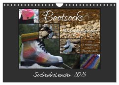 Sockenkalender Bootsocks 2024 (Wandkalender 2024 DIN A4 quer), CALVENDO Monatskalender