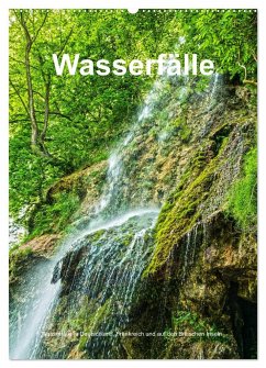 Wasserfälle in Deutschland, Frankreich und auf den Britischen Inseln (Wandkalender 2024 DIN A2 hoch), CALVENDO Monatskalender