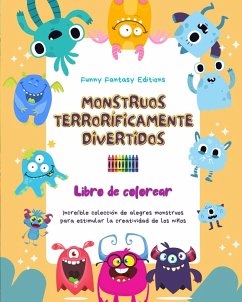Páginas de libros para colorear para niños colección de monstruos