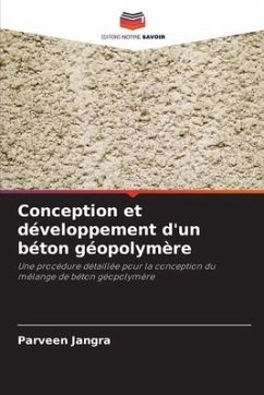 Conception et développement d'un béton géopolymère - Jangra, Parveen