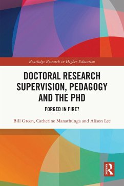 Cover Doctoral Research Supervision, Pedagogy and the PhD (eBook, ePUB)