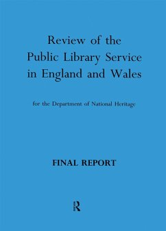 Cover Review of the Public Library Service in England and Wales for the Department of National Heritage (eBook, ePUB)