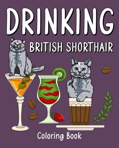 Drinking British Shorthair Coloring Book - Paperland